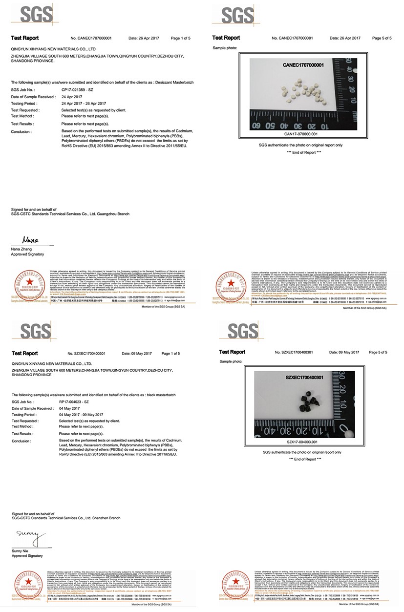 CaCO3 filler masterbatches for PP application